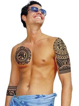 Tattoo Flores Negras Men