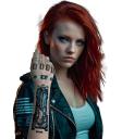 Tatuaje Futurista para Brazo (14×30 cm) – Tatuaje Temporal de Efecto Biónico