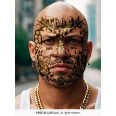 Tatuajes Temporales Faciales Thug Life - Fiestas Guirca