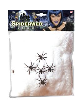 Telaraña 100 grs  5 arañas