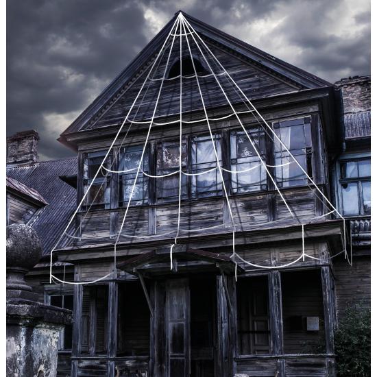 Telaraña blanca grande de 500 cm