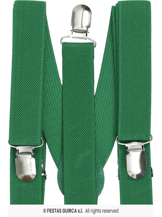 Tirantes Verdes – Accesorio para Disfraz, Carnaval y Fiestas