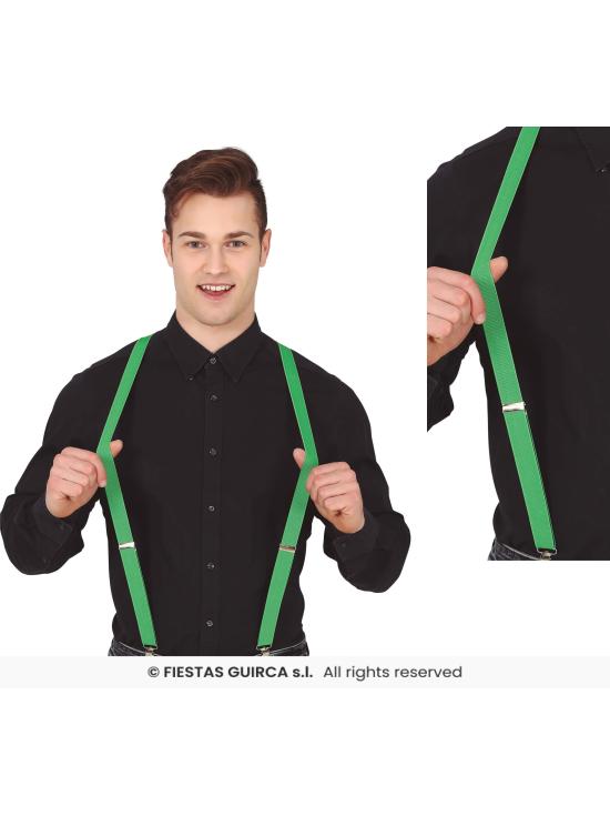 Tirantes Verdes – Accesorio para Disfraz, Carnaval y Fiestas