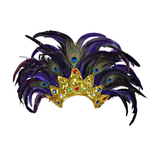 Tocado de Plumas Salvador Show Morado