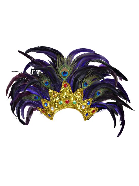 Tocado de Plumas Salvador Show Morado