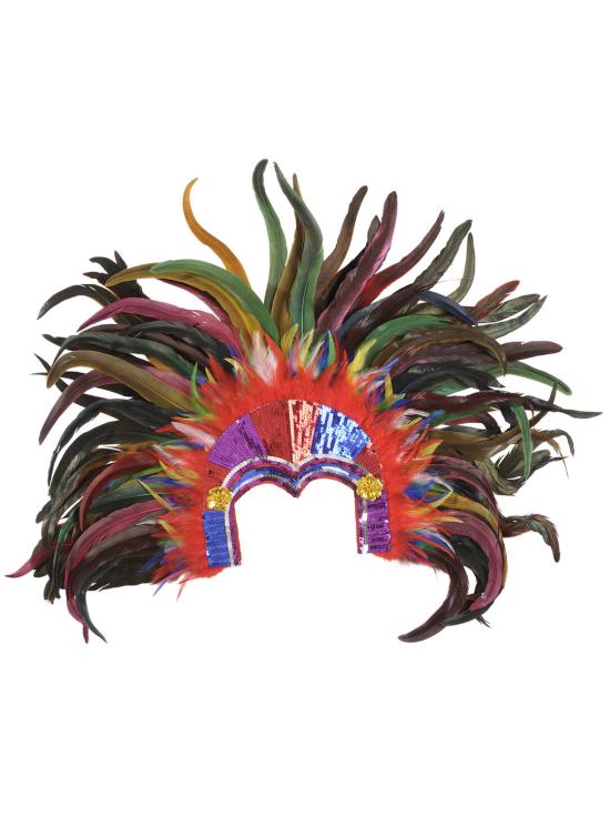 Tocado de Plumas y Lentejuelas Colores