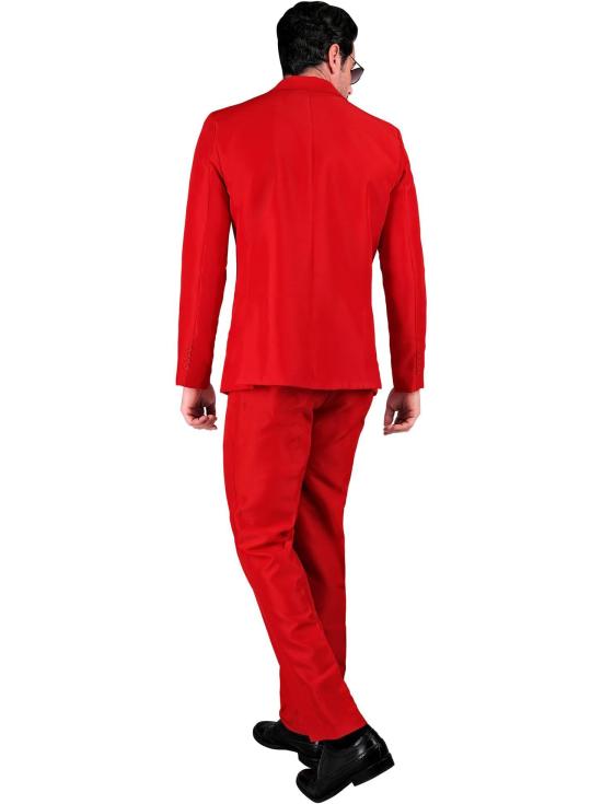 Traje de Color para Hombre, Chaqueta y pantalón, Showman, Disco Fever, Fiesta temática Casino