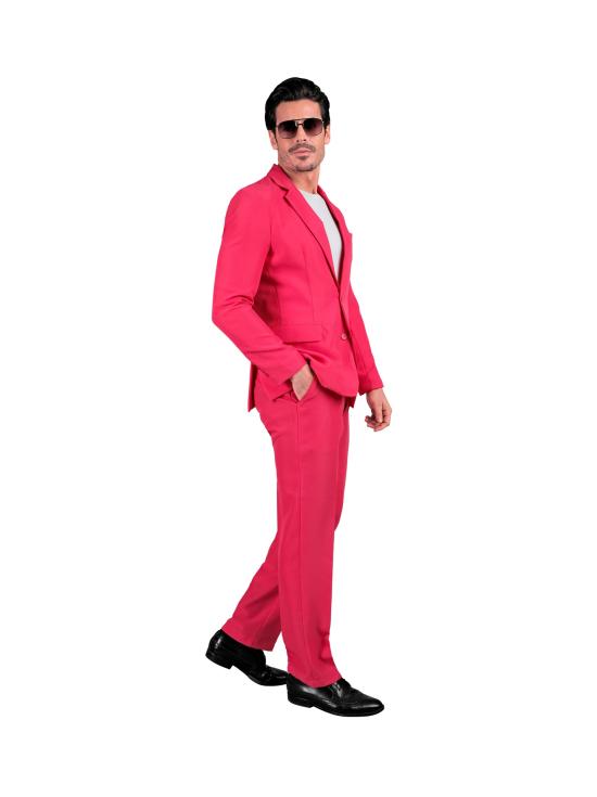 Traje de Color para Hombre, Chaqueta y pantalón, Showman, Disco Fever, Fiesta temática Casino