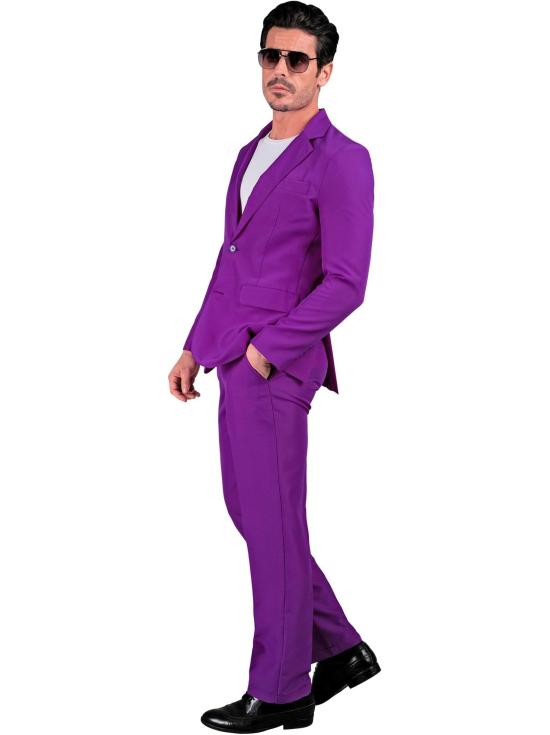 Traje de Color para Hombre, Chaqueta y pantalón, Showman, Disco Fever, Fiesta temática Casino