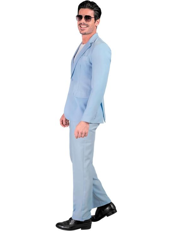 Traje de Color para Hombre, Chaqueta y pantalón, Showman, Disco Fever, Fiesta temática Casino