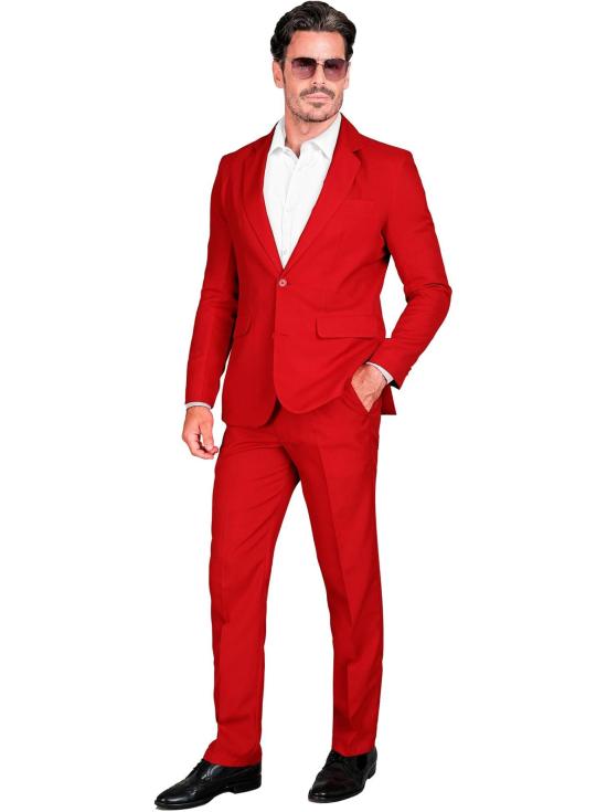 Traje de Color para Hombre, Chaqueta y pantalón, Showman, Disco Fever, Fiesta temática Casino