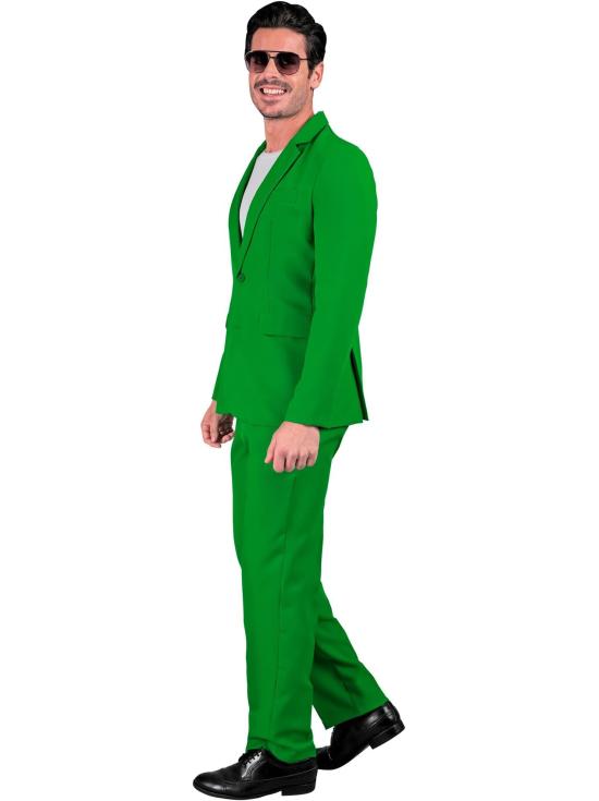 Traje de Color para Hombre, Chaqueta y pantalón, Showman, Disco Fever, Fiesta temática Casino