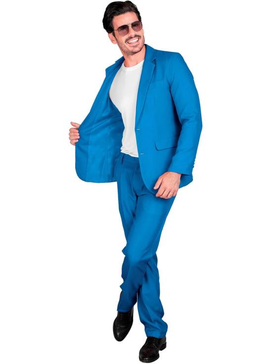 Traje de Color para Hombre, Chaqueta y pantalón, Showman, Disco Fever, Fiesta temática Casino