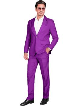 Traje de Color para Hombre, Chaqueta y pantalón, Showman, Disco Fever, Fiesta temática Casino