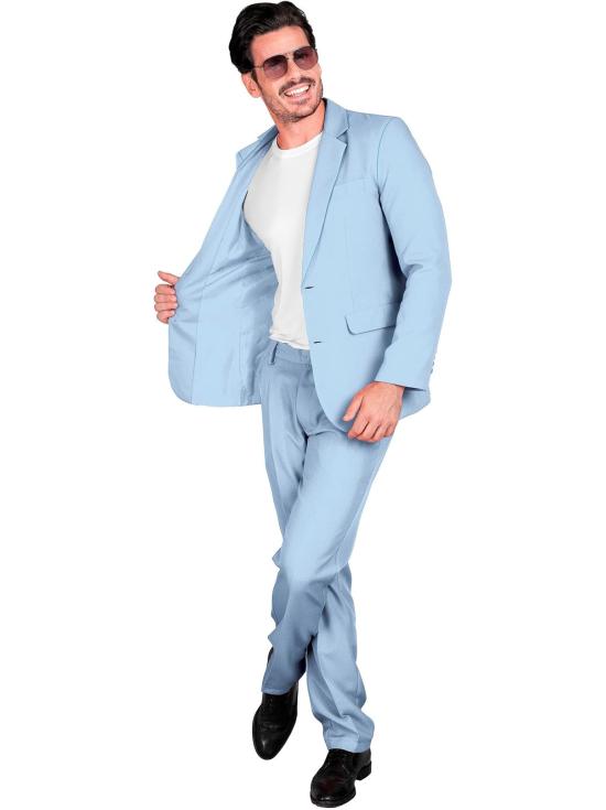 Traje de Color para Hombre, Chaqueta y pantalón, Showman, Disco Fever, Fiesta temática Casino