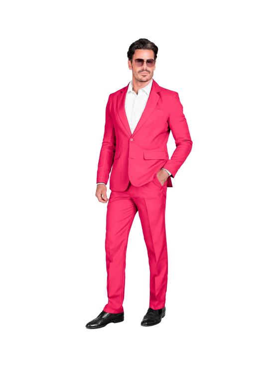 Traje de Color para Hombre, Chaqueta y pantalón, Showman, Disco Fever, Fiesta temática Casino