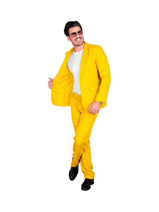 Traje de Color para Hombre, Chaqueta y pantalón, Showman, Disco Fever, Fiesta temática Casino