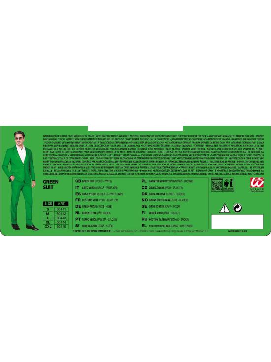 Traje de Color para Hombre, Chaqueta y pantalón, Showman, Disco Fever, Fiesta temática Casino