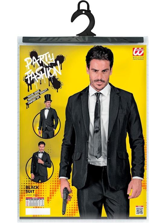 Traje de fiesta, negro, chaqueta y pantalón, showmen