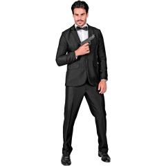 Traje de fiesta, negro, chaqueta y pantalón, showmen