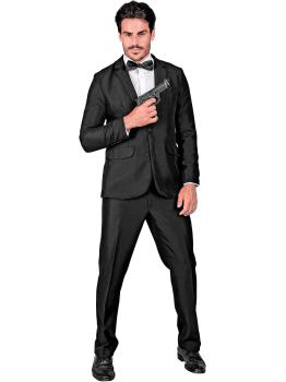 Traje de fiesta, negro, chaqueta y pantalón, showmen