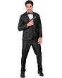 Traje de fiesta, negro, chaqueta y pantalón, showmen