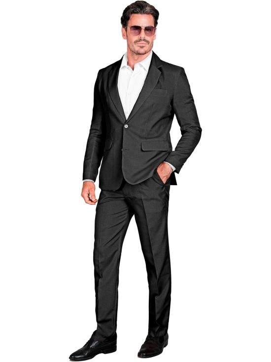 Traje de fiesta, negro, chaqueta y pantalón, showmen