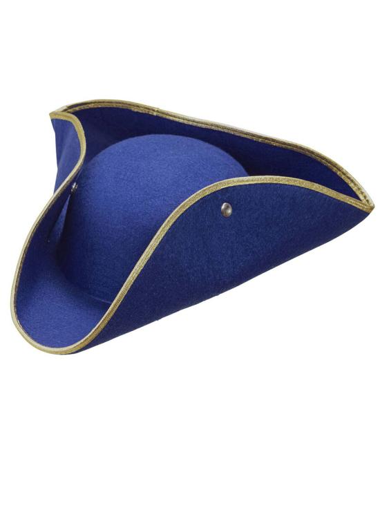 Tricornio Azul de Época