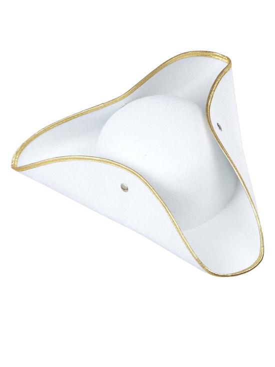 Tricornio Blanco de Época