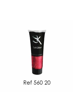 Tubo de Gel Glitter 20 ml Rojo
