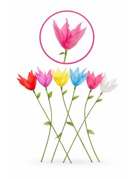 Farolillo Tulipán con Vela 50 cm para Baile del Farol – Fiestas y Verbenas