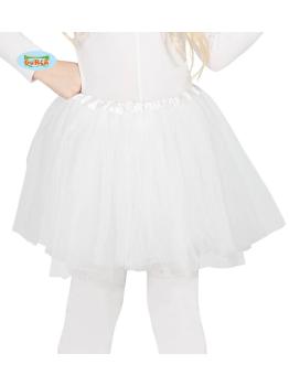 Tutú de Color Blanco 30 cms infantil