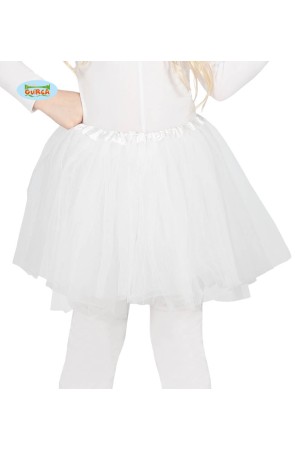 Tutú de Color Blanco 30 cms infantil