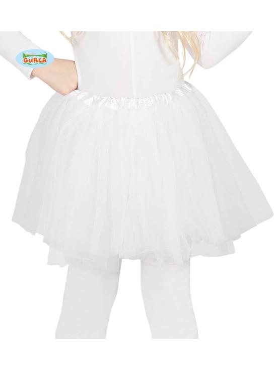 Tutú de Color Blanco 30 cms infantil