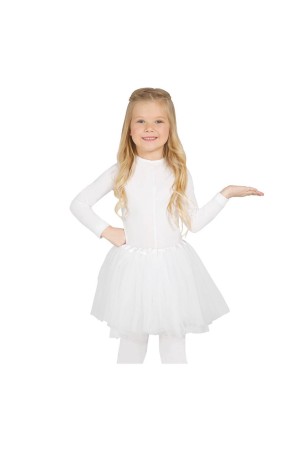 Tutú infantil Blanco Brillantina