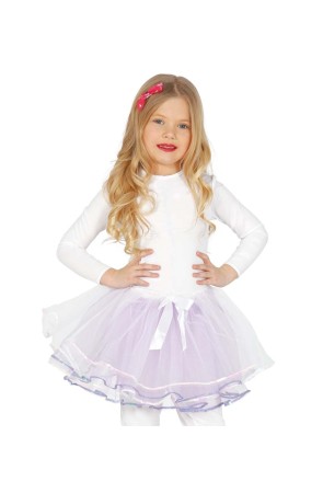 Tutú infantil lazo blanco