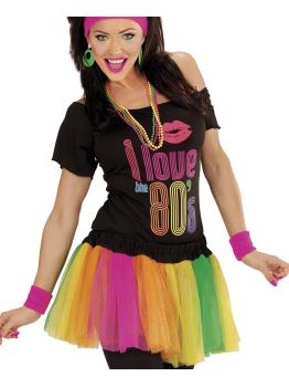 Tutú Multicolor Fluorescente Adultas