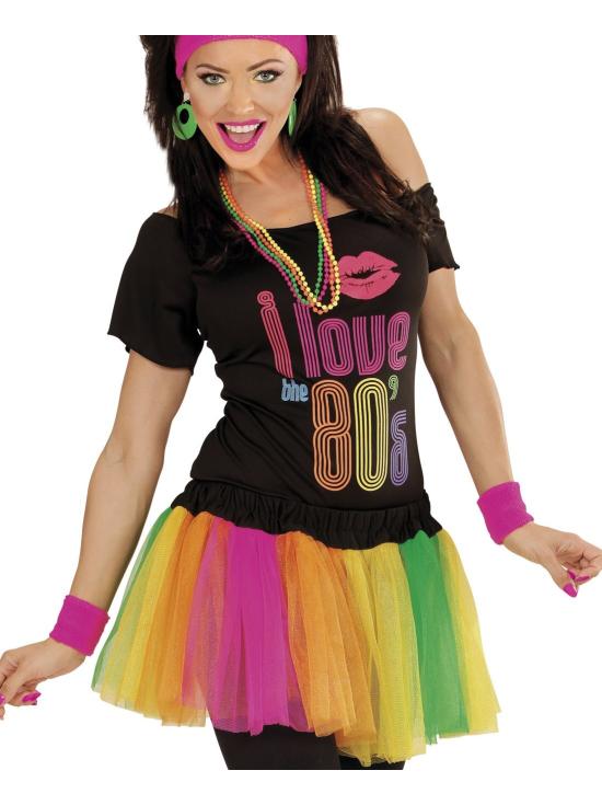 Tutú Multicolor Fluorescente Adultas