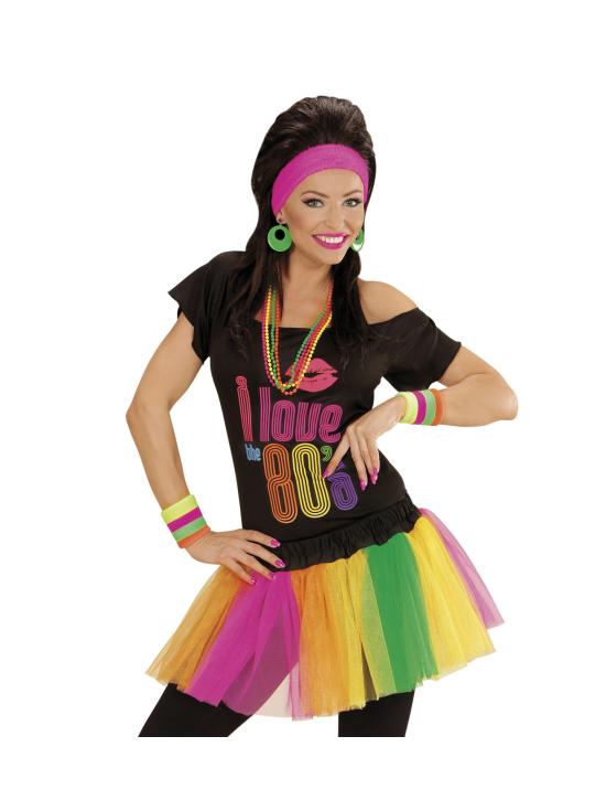 Tutú Multicolor Fluorescente Adultas