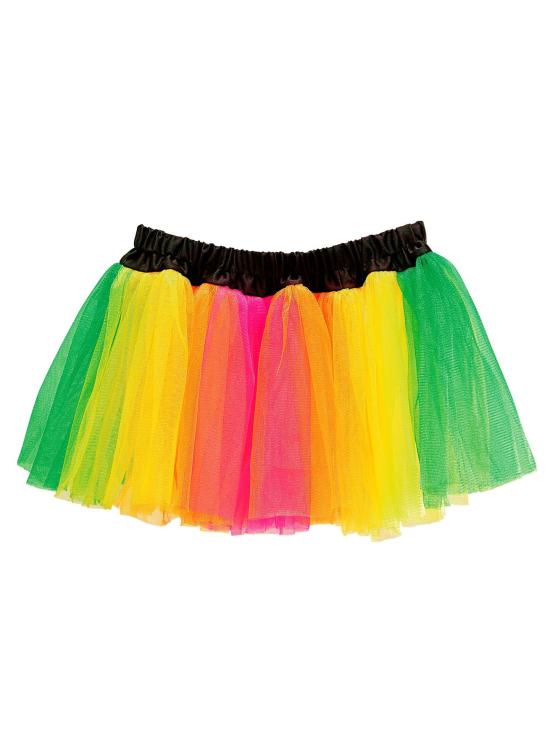 Tutú Multicolor Fluorescente Adultas