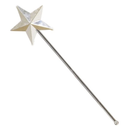 Varita Mágica 3d plata