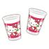 VASOS HELLO KITTY HEARTS 8 UNIDADES