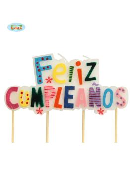 Vela Feliz Cumpleaños 4.5 x 9 cms