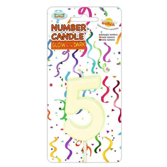 Vela Fluorescente Número 5 Vela Fluorescente Número 5