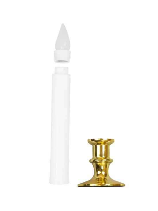 Velas LED parpadeantes con temporizador, 6 unidades, 23 cm, decoración para Halloween