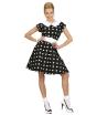Vestido  Años 50 Negro para adulta
