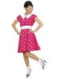 Vestido  de los Años 50 Rosa para adulta