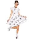VESTIDO AÑOS 50 BLANCO