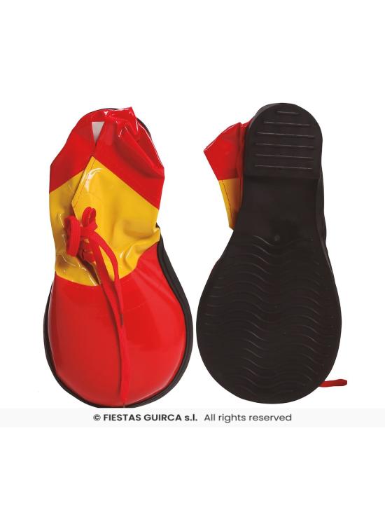 Zapatos de Payaso Rojos y Amarillos Extra