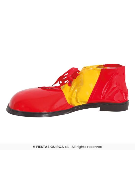 Zapatos de Payaso Rojos y Amarillos Extra